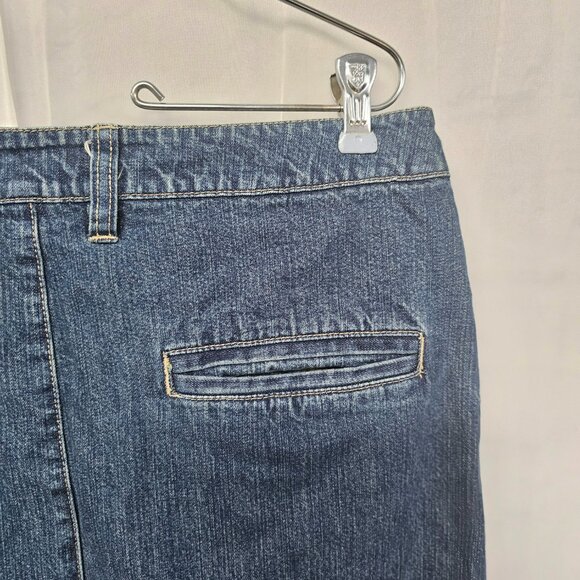 Vintage Old Navy Blue Jeans Denim Maxi Skirt Y2K Preppy Boho 10 - Picture 13 of 14